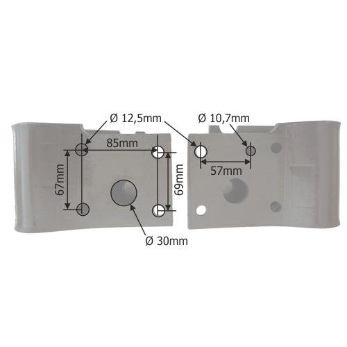 Set arc foaie mecanism hidraulic stanga/dreapta pentru Fendt cod OEM 258861030049
